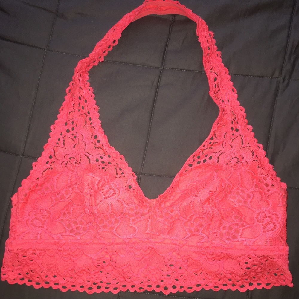Aerie Pink Halter Bralette